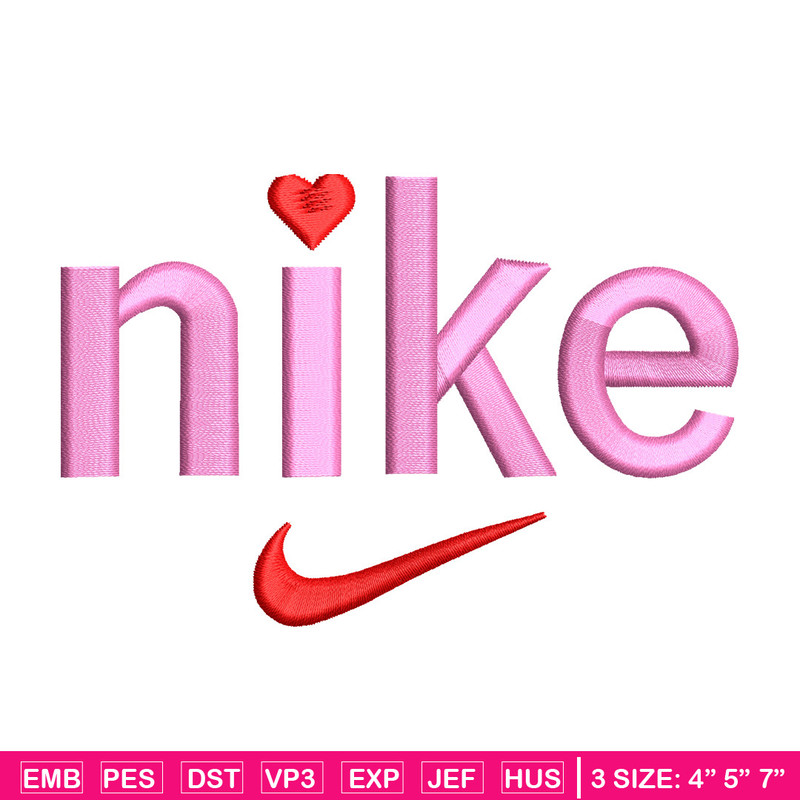Nike x pink embroidery design, Nike embroidery, Nike design, Embroidery shirt, Embroidery file, Digital download.jpg