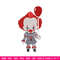 Pennywise chibi embroidery design, Horror embroidery, Embroidery file,Embroidery shirt, Emb design, Digital download.jpg