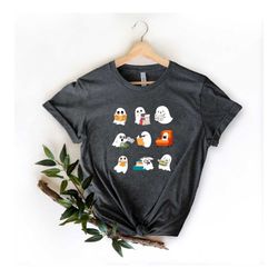 ghost book sweatshirt, halloween plus size  sweater, cute ghost crewneck, spooky season hoodie, book reading sweatshirt