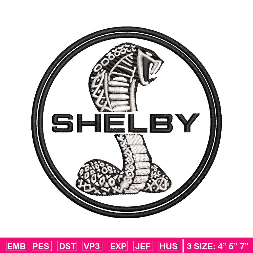 Shelby circle embroidery design, Logo embroidery, Emb design, Embroidery shirt, Embroidery file, Digital download.jpg
