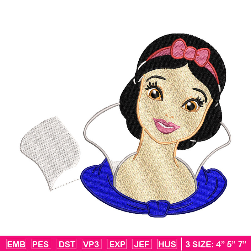Snow white embroidery design, Disney embroidery, Emb design, Embroidery shirt, Embroidery file, Digital download.jpg
