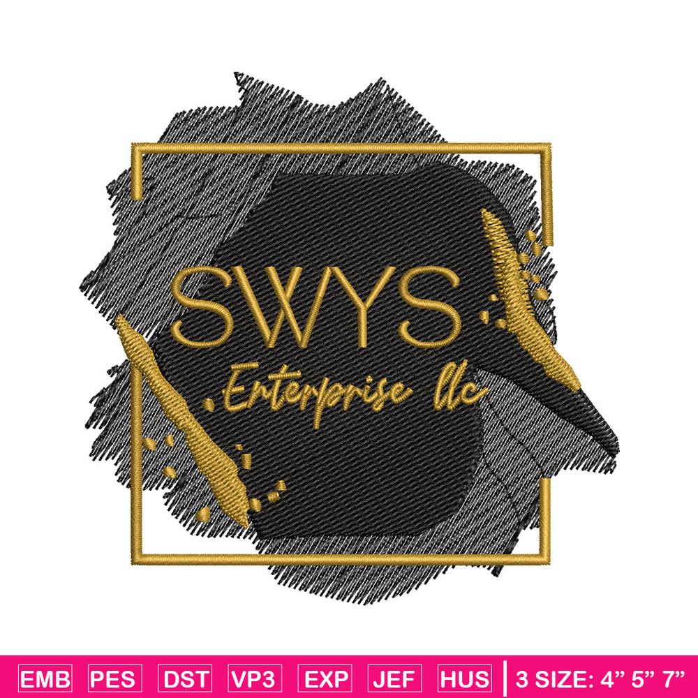 Swys logo embroidery design, Logo embroidery, Emb design, Embroidery shirt, Embroidery file, Digital download.jpg