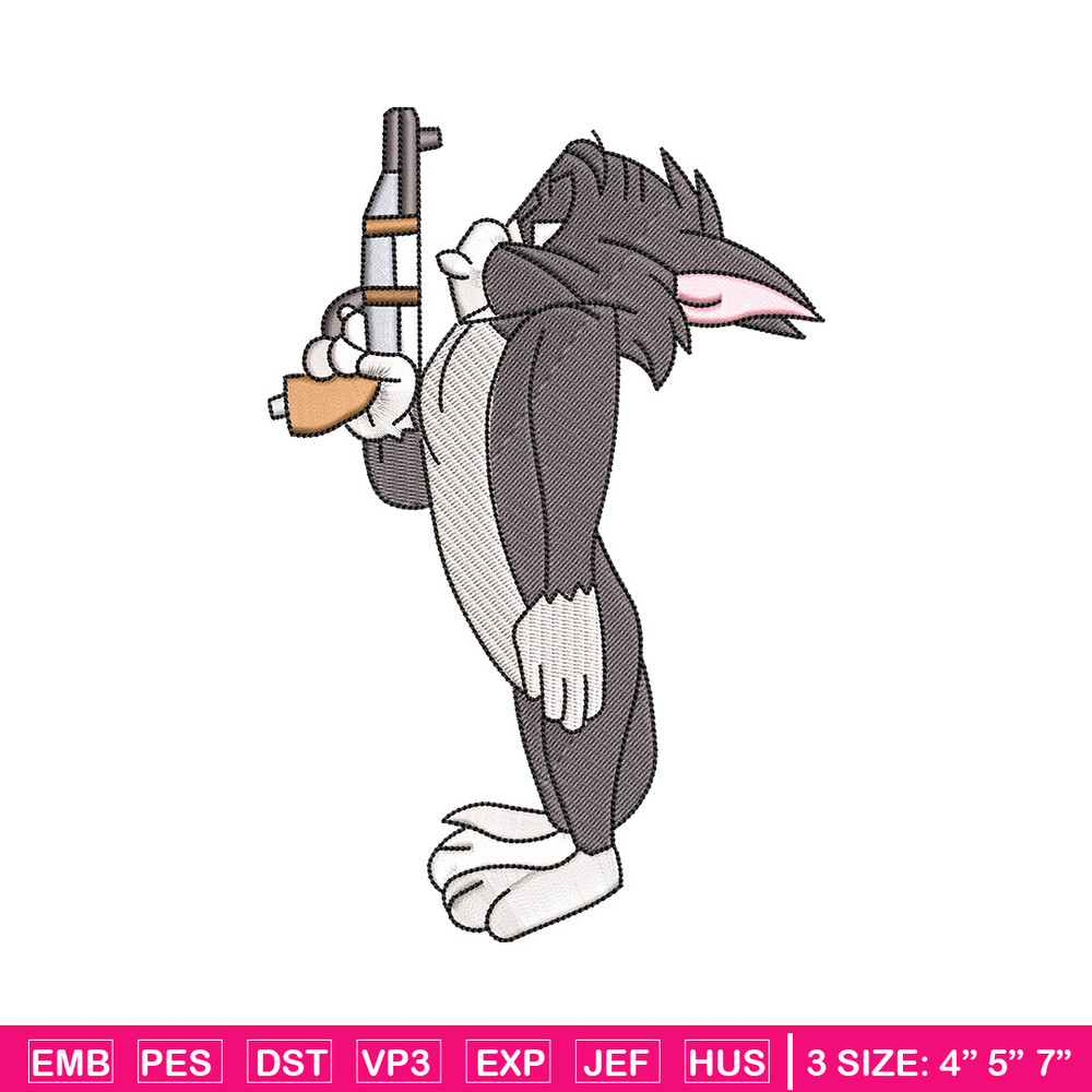 Tom gun embroidery design, Tom and jerry embroidery, Emb design, Embroidery shirt, Embroidery file, Digital download.jpg