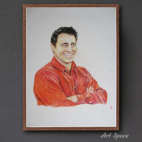 Original Painting " Joey Tribbiani" Friends, Office Home Decoration Housewarming Gift Hallway Decor, athlete