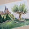 hogwarts - whooping willow - harry potter - nature - landscape - green painting - watercolor painting - 5.JPG