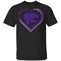 kansas state wildcats love the purple kstate mascot tshirt