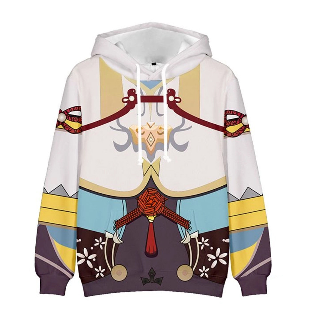 Genshin Impact All Over Print 3D Hoodie Zip Hoodie, Genshin Impact Hoodie 3D Zip Hoodie Fleece Hoodie