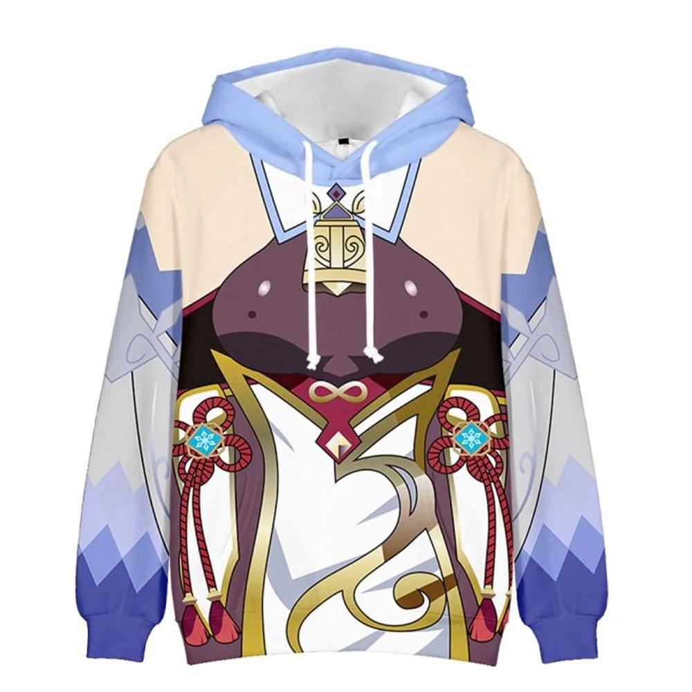 Genshin Impact All Over Print 3D Hoodie Zip Hoodie, Genshin Impact Hoodie 3D Zip Hoodie Fleece Hoodie