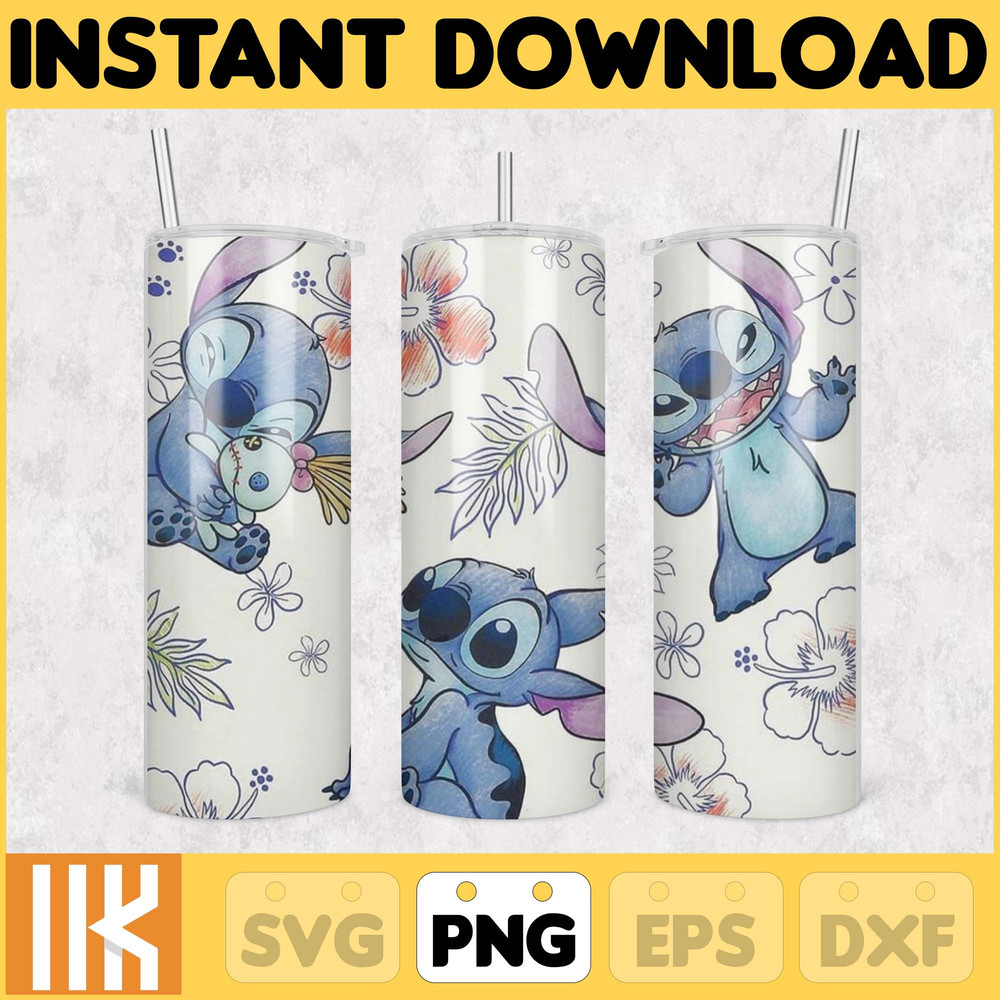 Lilo And Stitch Tumbler Wrap, 20 oz Lilo Tumbler PNG Image Sublimation, Stitch Tumbler Tumbler Cup, Cartoon Tumbler Wrap Design (4).jpg