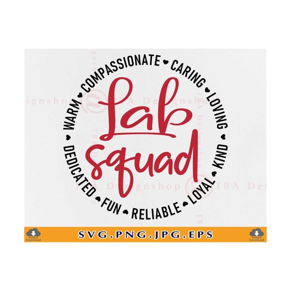 Lab Squad SVG, Lab Staff Appreciation Gift SVG, Lab Team Shi - Inspire ...