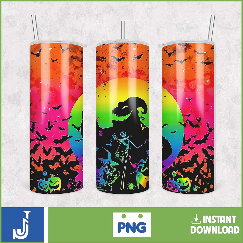 The Nightmare Before Christmas Tumbler Wrap, Instant Download 20Oz Tumbler PNG Wraps Design, Digital 20Oz Skinny Tumbler (3).jpg