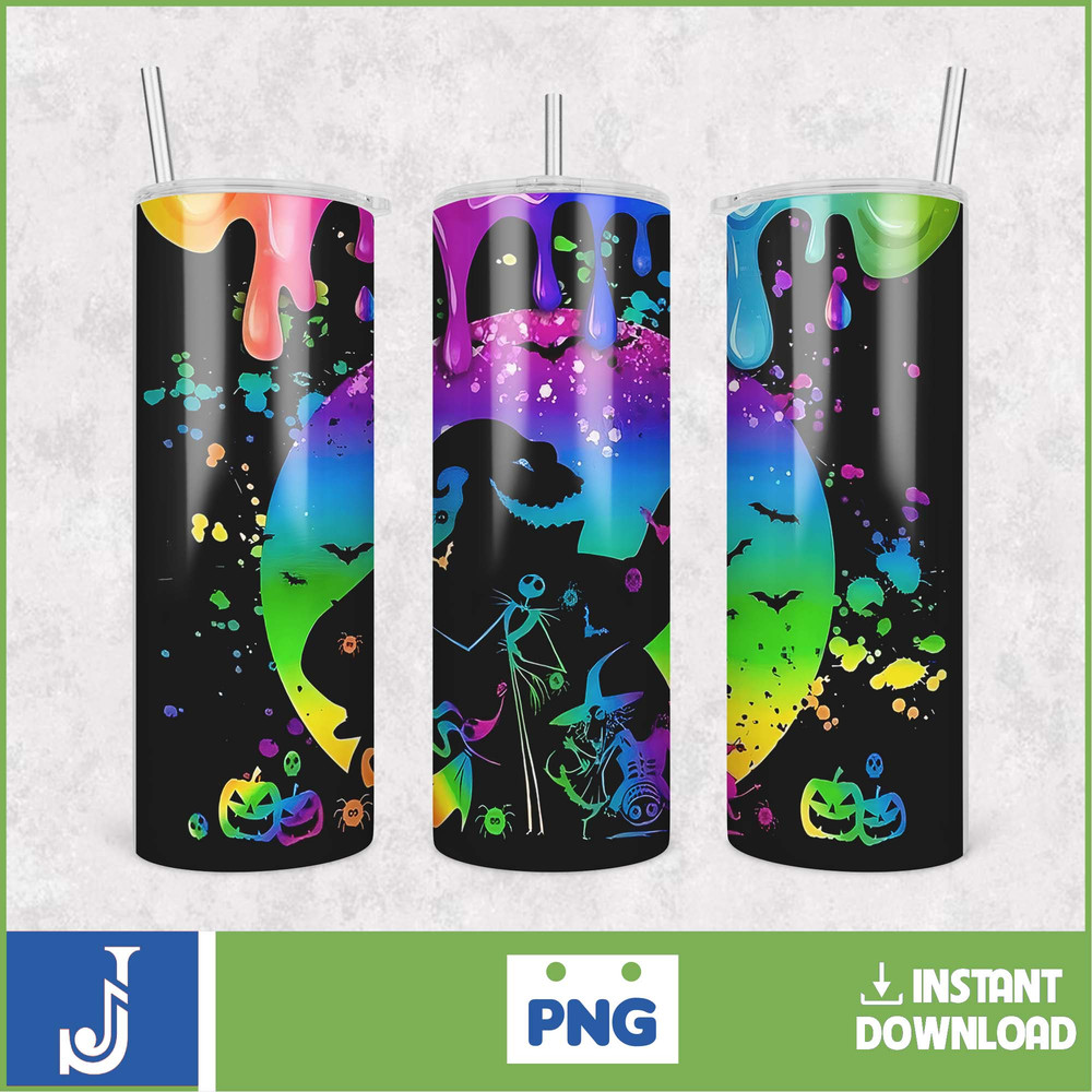 The Nightmare Before Christmas Tumbler Wrap, Instant Download 20Oz Tumbler PNG Wraps Design, Digital 20Oz Skinny Tumbler (17).jpg