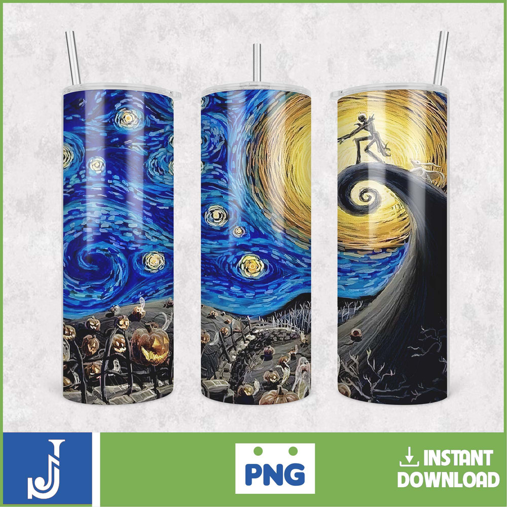 The Nightmare Before Christmas Tumbler Wrap, Instant Download 20Oz Tumbler PNG Wraps Design, Digital 20Oz Skinny Tumbler (24).jpg