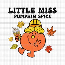 little miss pumpkin spice svg, cute fall pumpkin thanksgiving svg, little miss thanksgiving svg, thanksgiving day svg, l