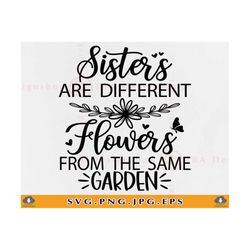 sisters svg, are different flowers, sister gift svg, sister sayings svg, sister quote svg, siblings, family shirts,files
