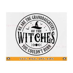 we are the granddaughters of the witches you couldn't burn svg, halloween witch svg, halloween shirt svg, magic, files f