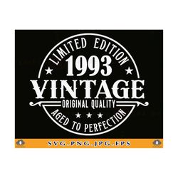 30th birthday svg, 30 birthday svg, 30th birthday gift svg, 30 birthday shirt svg, vintage 1993 svg, 30 years old,files