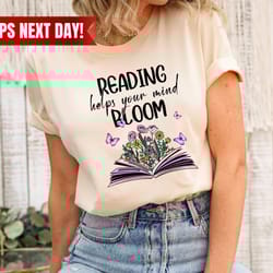 cute reading shirts, floral book t-shirt, aesthetic shirts for women, librarian gifts, book graphic tees, teenage librar