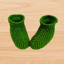crochet bootie for girl pattern, crochet shoes pattern, unisex crochet bootie, crochet boot pattern, green boot, crochet