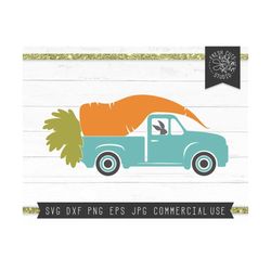 easter truck svg cut file for cricut, bunny truck svg, easter bunny svg, carrot truck, truck with carrot, easter svg rab