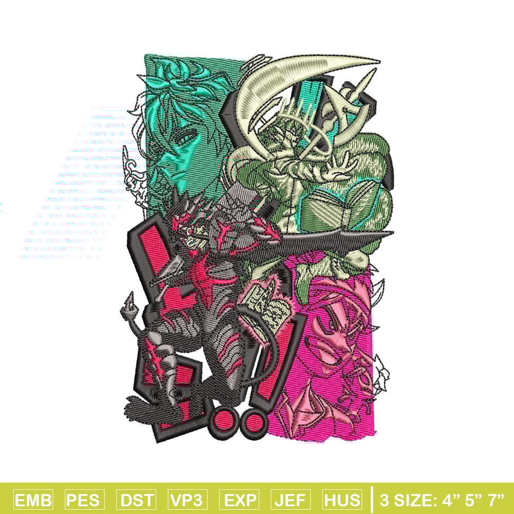 Asta form embroidery design, Black clover embroidery, Anime design, Embroidery shirt, Embroidery file, Digital download.jpg