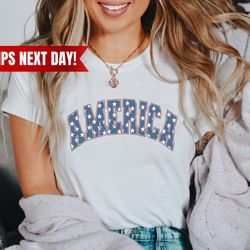 retro america shirt, america the beautiful, 4th of july shirt, fourth of july, patriotic usa gift, unisex graphic tee-1