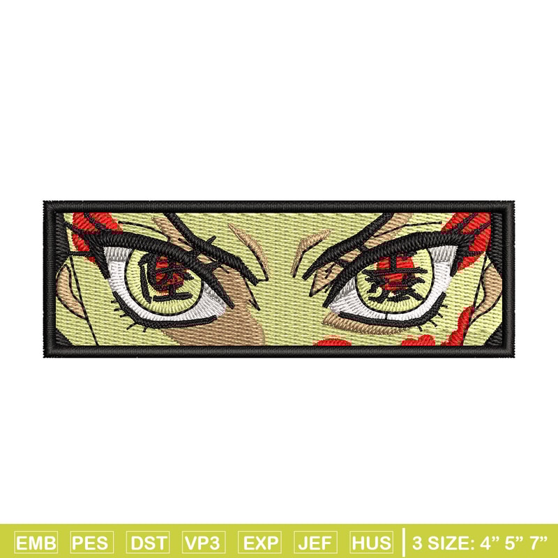 Daki eyes embroidery design, Demon slayer embroidery, Anime design, Embroidery shirt, Embroidery file, Digital download.jpg