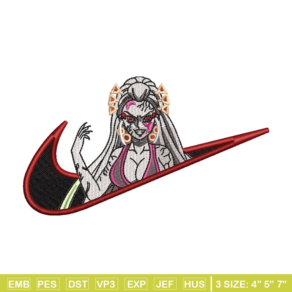 Daki x nike embroidery design, Demon slayer embroidery, Nike design, Embroidery shirt, Embroidery file, Digital download.jpg