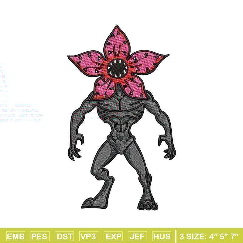 Demogorgon embroidery design, Demogorgon embroidery, Anime design, Embroidery shirt, Embroidery file, Digital download.jpg