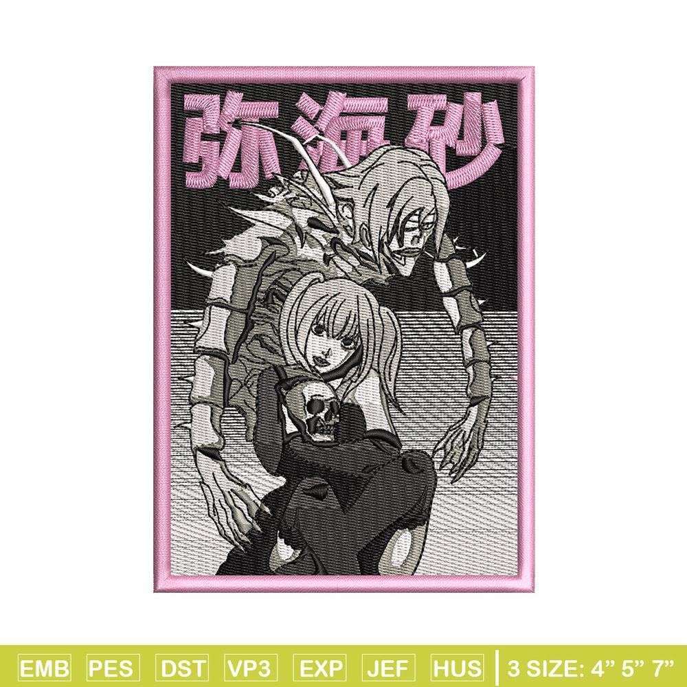 Demon rem embroidery design, Death note embroidery, Anime design, Embroidery shirt, Embroidery file, Digital download.jpg