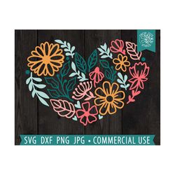 flower heart svg, floral heart svg, mothers day svg, mom shirt svg, heart png, heart svg for cricut, flower shirt design