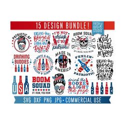 4th of july svg bundle, july 4th bundle, independence day, usa, america svg, usa flag, booze svg, beer, boom squad svg,