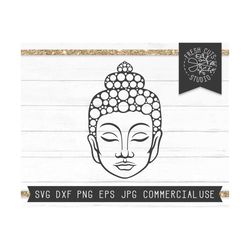 buddha svg cut file, buddha head svg, buddha cut file, buddha face svg, meditation svg, zen svg, peaceful yoga svg, spir