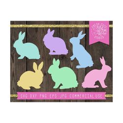 easter bunny svg cut files, cute bunny clipart, easter svg, easter rabbits svg, rabbit silhouettes svg, bunny silhouette