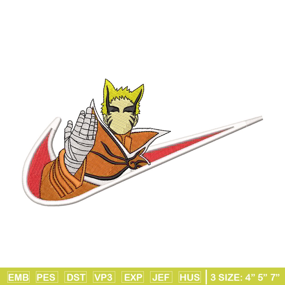 Naruto nike embroidery design, Naruto embroidery, Nike design, Embroidery shirt, Embroidery file, Digital download.jpg