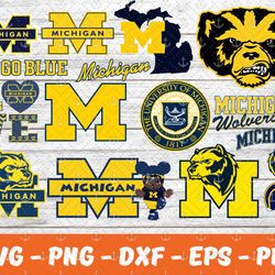 Michigan Wolverines Bundle Svg, Football Svg ,Sport Svg, Sport Bundle Svg 47