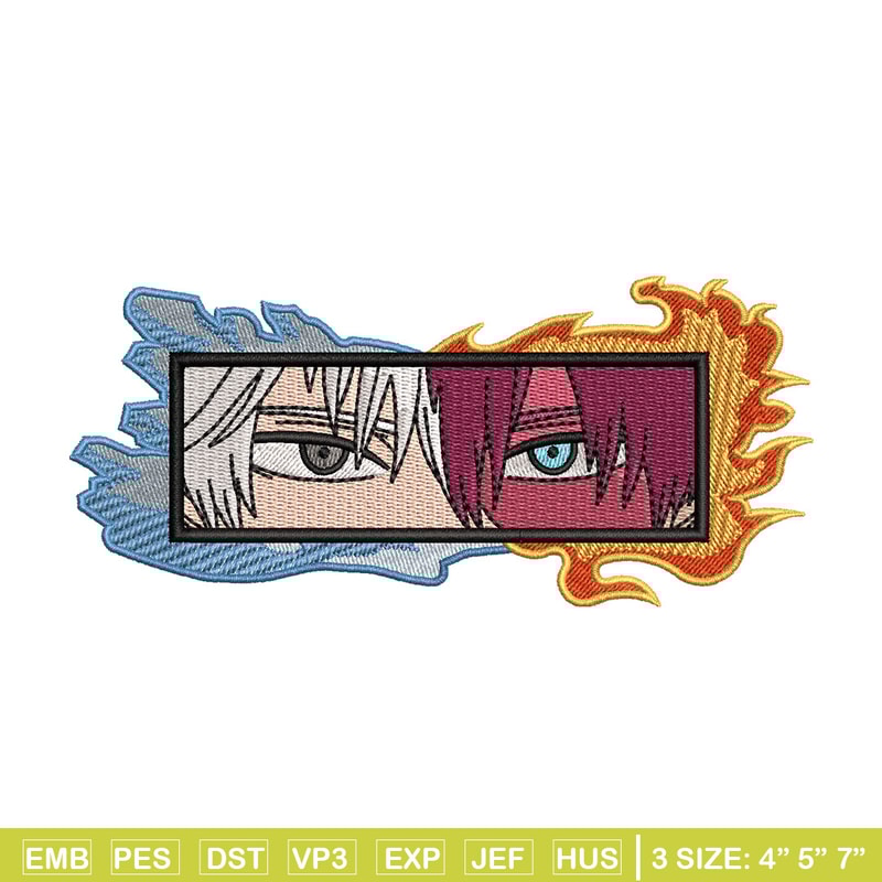 Shoto eyes embroidery design, Mha embroidery, Embroidery shirt, Embroidery file, Anime design, Digital download.jpg
