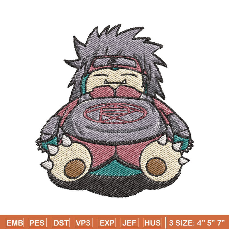 Snorlax choji embroidery design, Pokemon embroidery, Anime design, Embroidery file, Digital download, Embroidery shirt.jpg