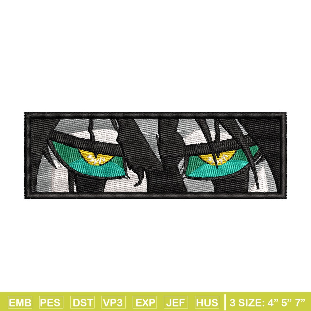 Ulquiorra Eyes embroidery design, Bleach embroidery, Anime design, Embroidery file, Embroidery shirt, Digital download.jpg