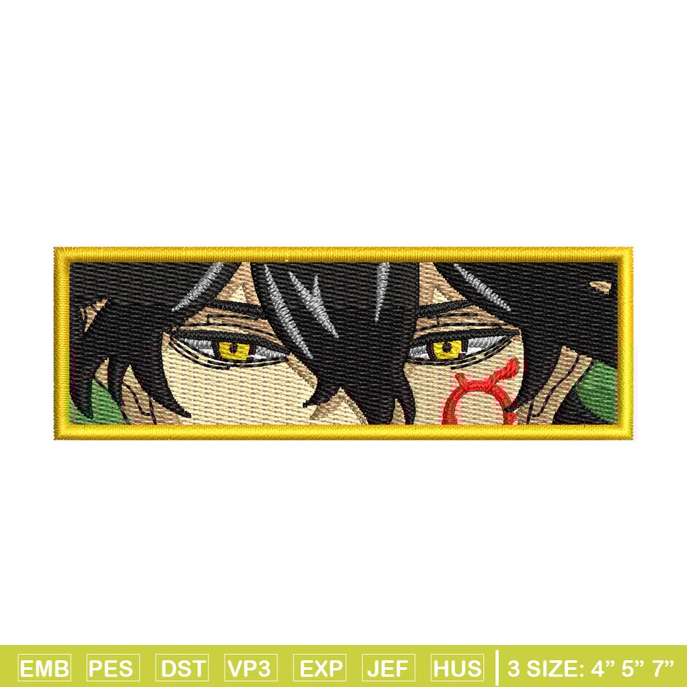 Yuno eyes embroidery design, Black clover embroidery, Anime design, Embroidery shirt, Embroidery file, Digital download.jpg