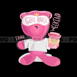 girl boss teddy bear stretwear, teddy bear tshirt design, streetwear teddy bear png, urban, dtg, dtf 59