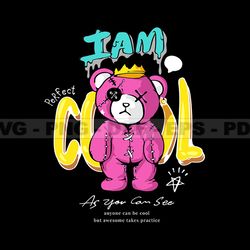 cool teddy bear stretwear, teddy bear tshirt design, streetwear teddy bear png, urban, dtg, dtf 104