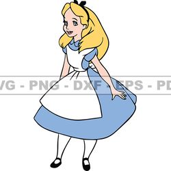 alice in wonderland svg, alice svg, cartoon customs svg, incledes png dsd & ai files great for dtf, dtg 34