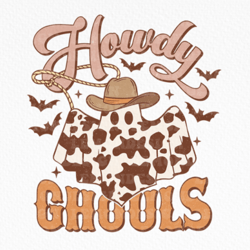 western halloween howdy ghouls png
