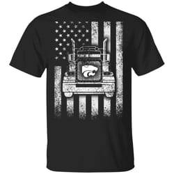 kansas state wildcats truck driver truck flag tshirt