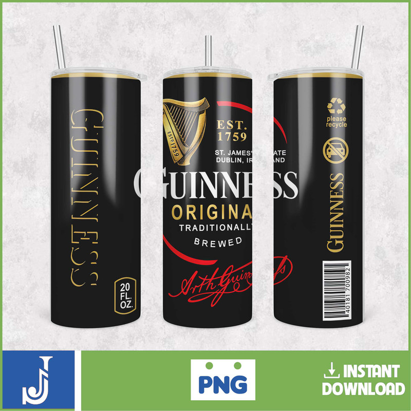 Beer Tumbler Png, Beer Tumbler design, Designs including Beers and brands, 20oz Skinny Tumbler wrap, digital download (53).jpg