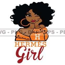 hermes girl svg, fashion brand logo 50