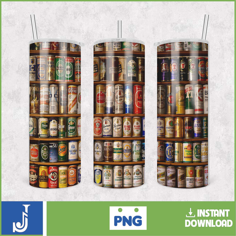 Beer Tumbler Png, Beer Tumbler design, Designs including Beers and brands, 20oz Skinny Tumbler wrap, digital download (109).jpg