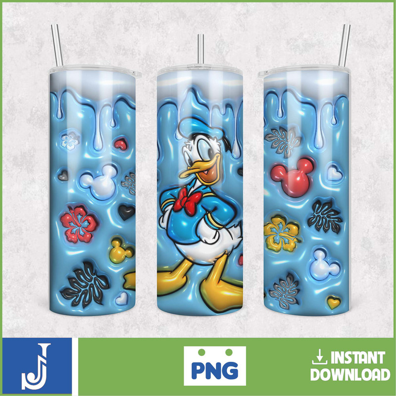 3D Inflated Cartoon Tumbler Design Png, 3D Tumbler Wraps 20oz Skinny Sublimation, 3D Puffy Mouse Design Sublimation Png (3).jpg