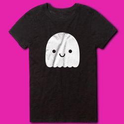 kawaii ghost cute halloween graphic women&8217s t shirt